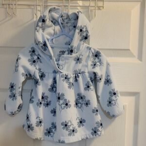 Carter's Light Blue Floral Hoodie